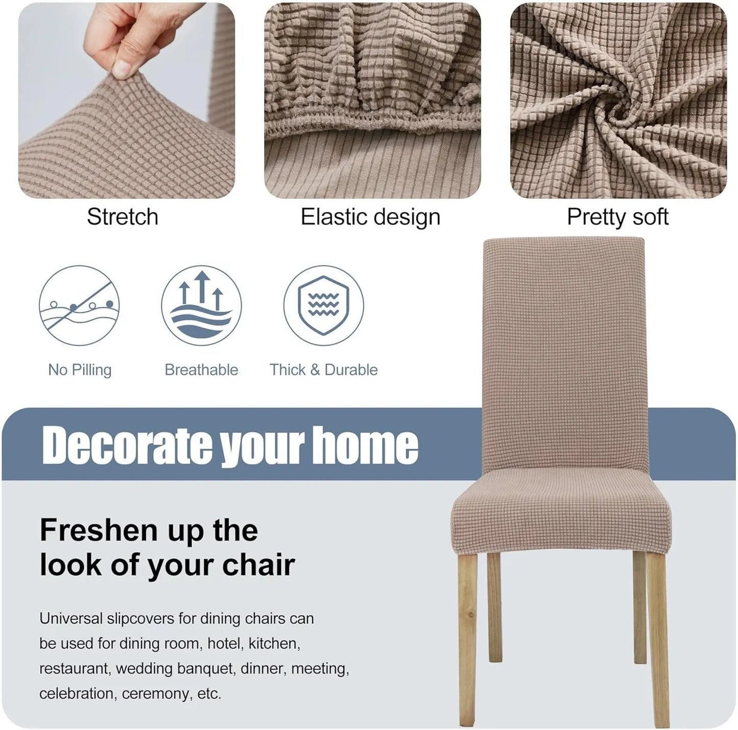 Elastic Chair Covers for Dining